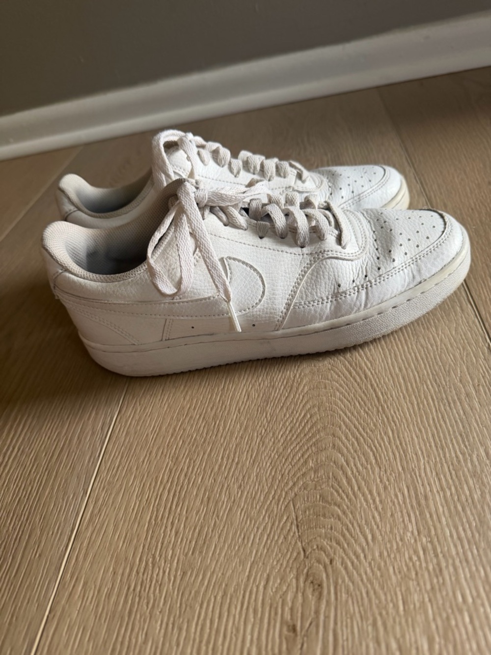 Nike White Low-Top Women's Leather Sneakers